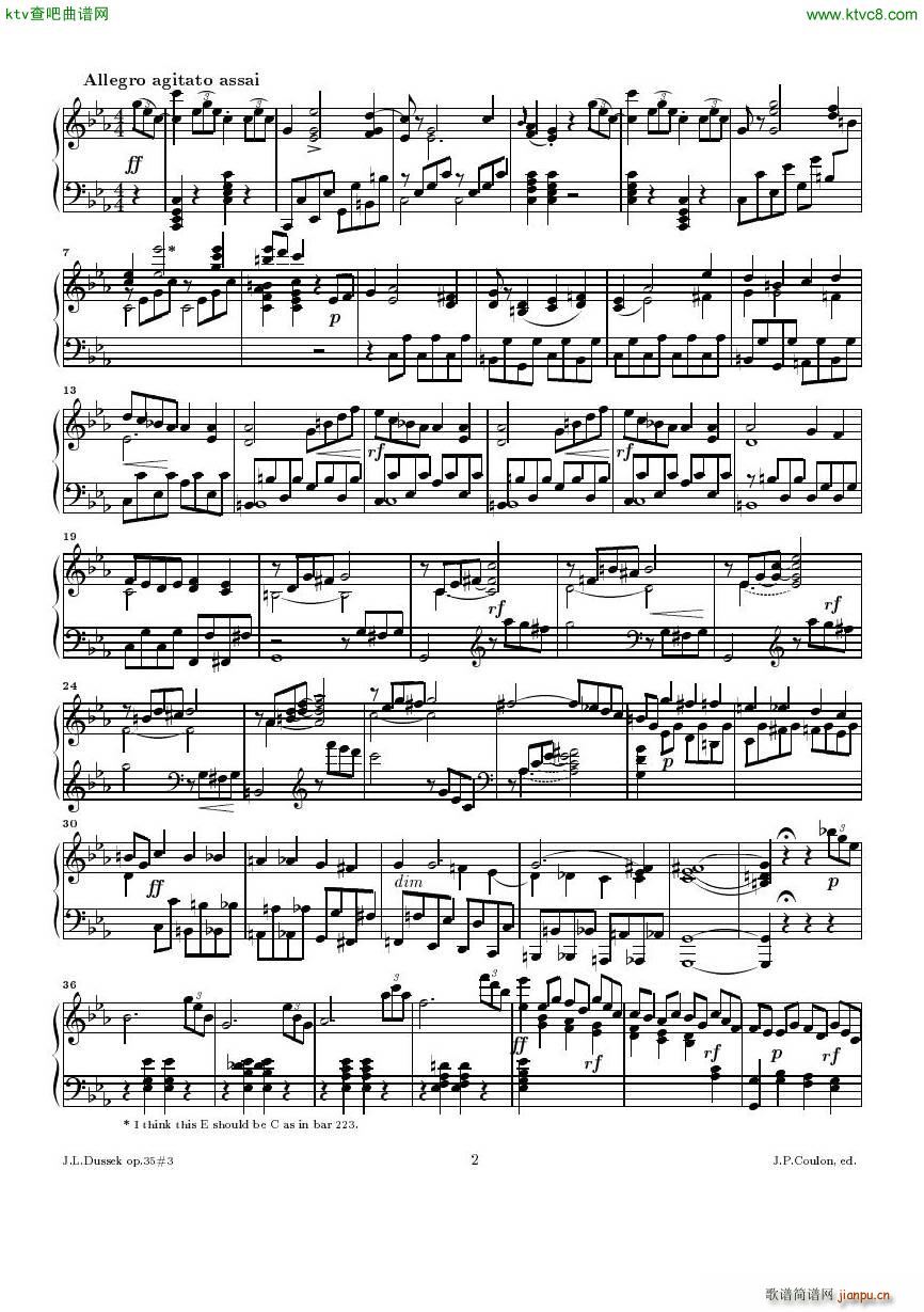Dussek Sonate No13 op35 No32