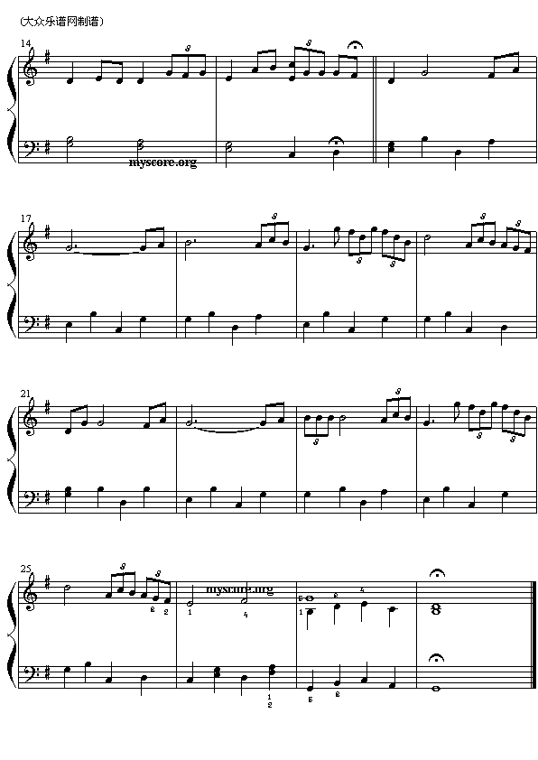 告别的时刻(简易钢琴曲)2