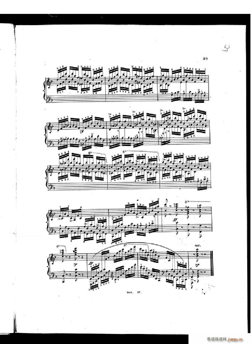 Czerny Etudes de la velocite book II27