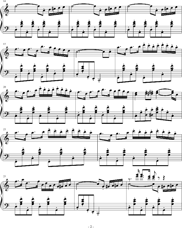 舞曲-狂欢-钢琴谱(钢琴曲)-冯歪2