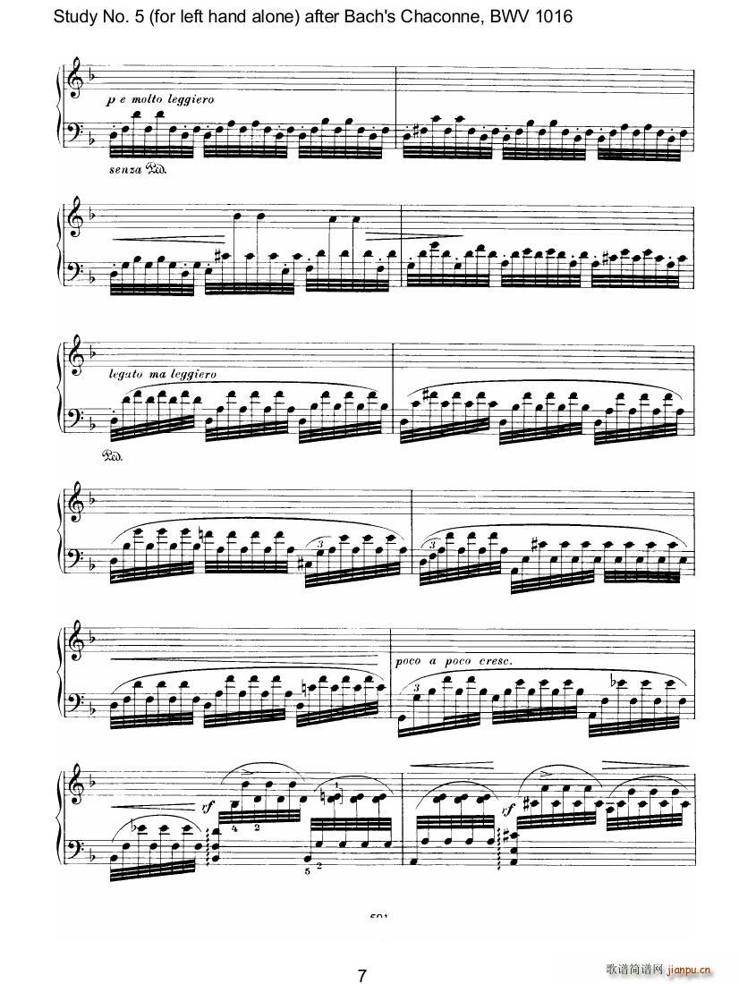Bach Brahms BWV1016 Chaconne as Etude 5 left hand13