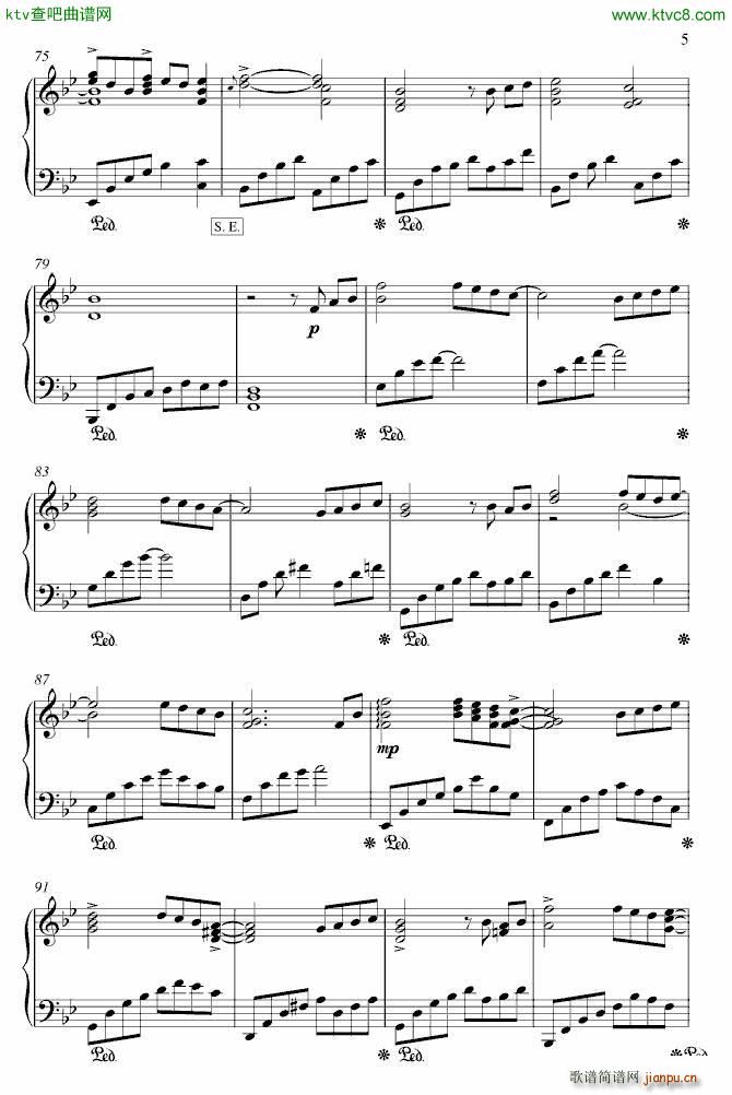 极品钢琴 主题钢琴曲 为你微笑5