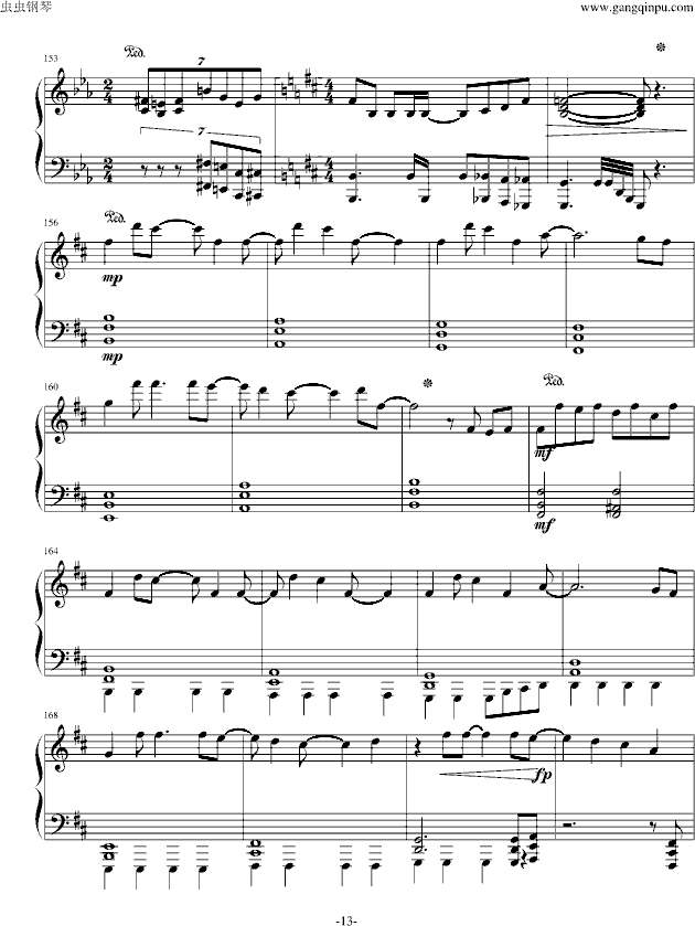 冥王 - 钢琴版-钢琴谱(钢琴曲)-Sound Horizon13