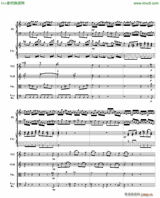 巴赫为四架钢琴写的钢琴协奏曲 钢琴吉他弦乐组_巴哈 Bach Johann Sebastian8