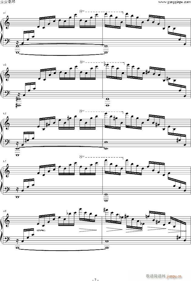 练习曲-Etude OP 10 No 1_肖邦 chopin7