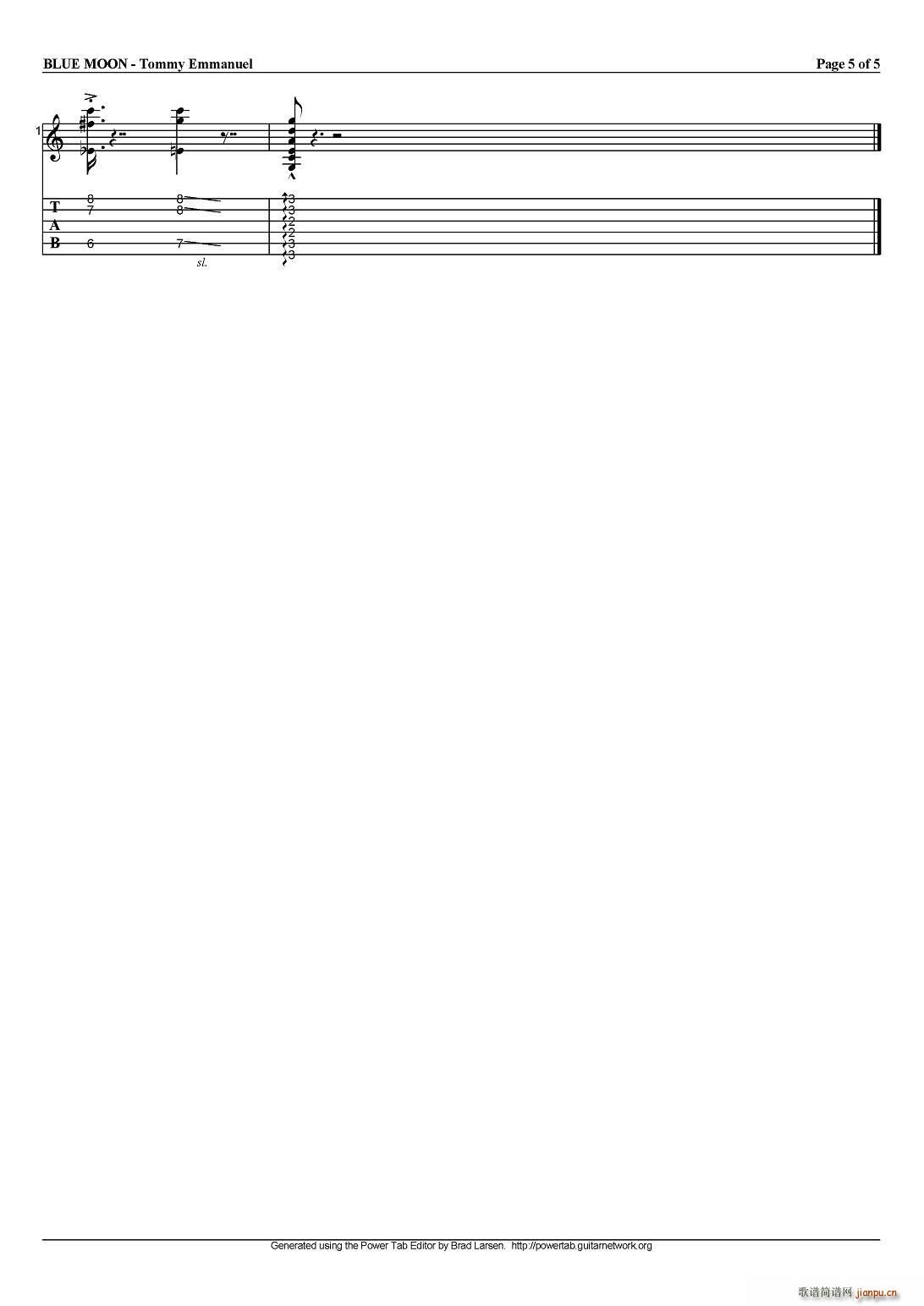 tommy emmanuel blue moon（指弹吉他）5