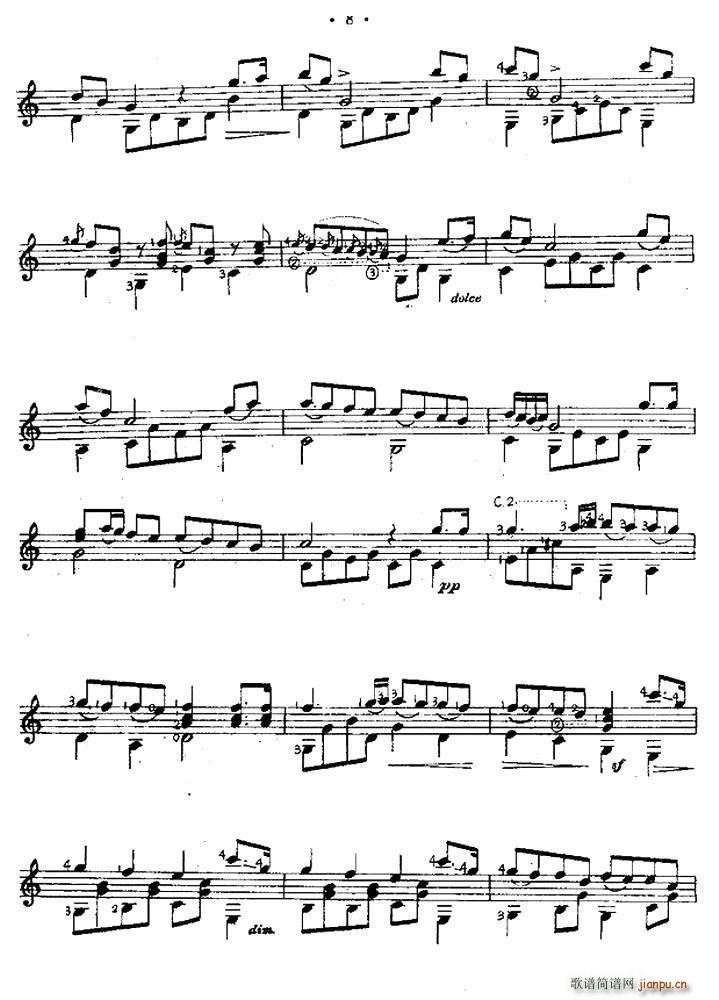 小夜曲（西班牙吉他古典式独奏）3