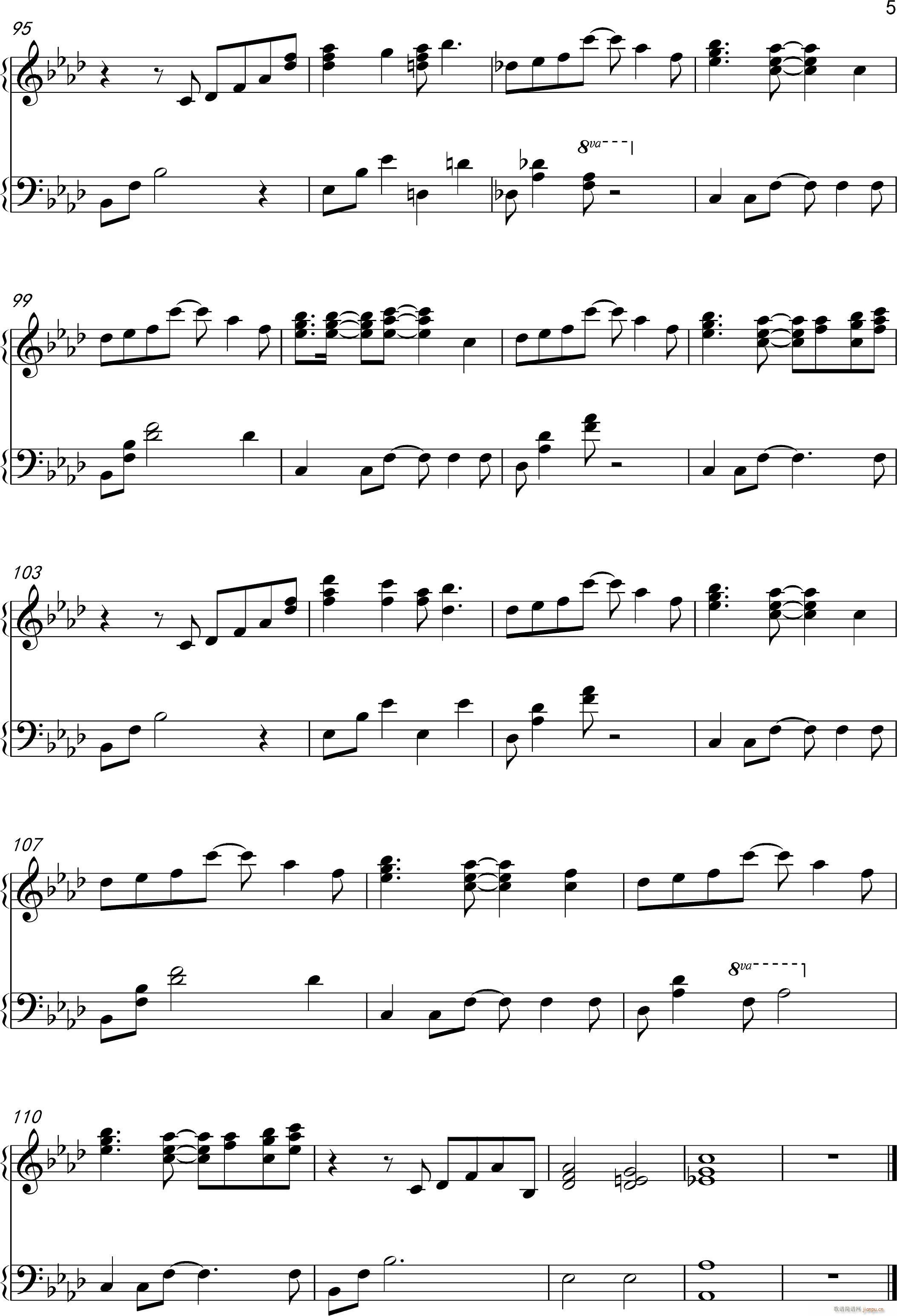 】搬运 修改】白色相簿 White Album 完整钢琴版_森川由绮5