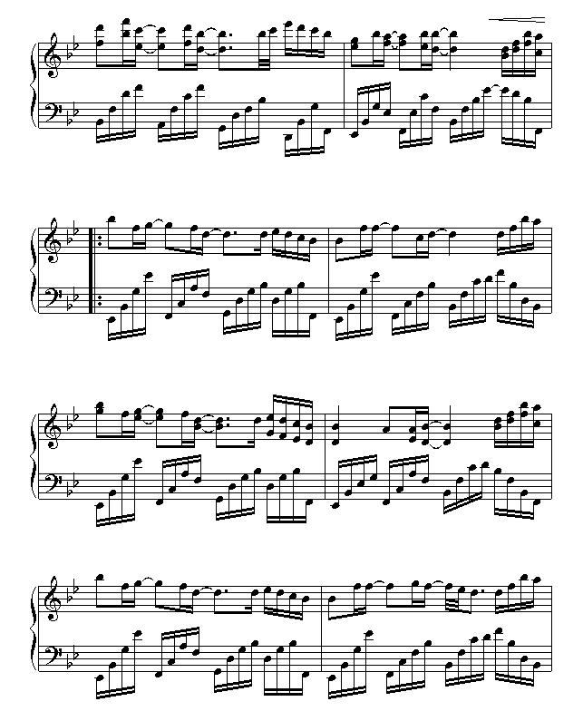 一直很安静-仙剑-钢琴谱(钢琴曲)-仙剑奇侠传4