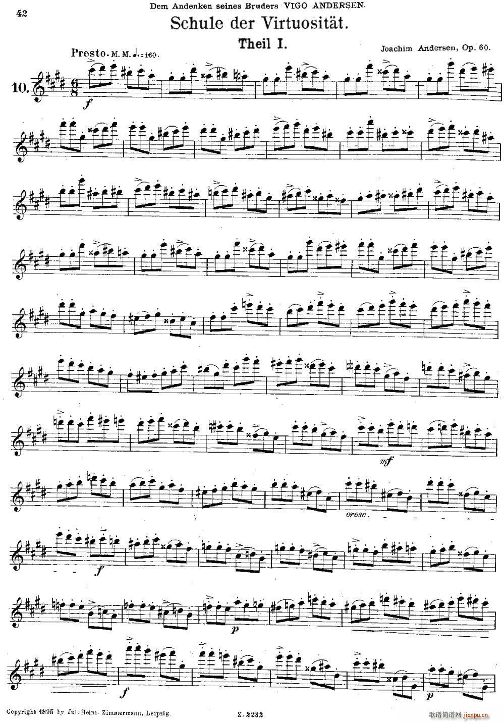 Schule der Virtuosit?t Op 60（10） 长笛1