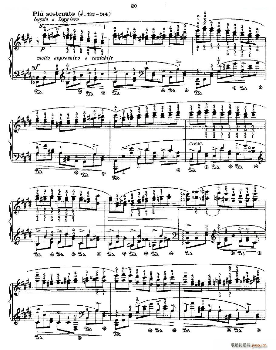 肖邦《练习曲》Fr Chopin Op 25 No5-14