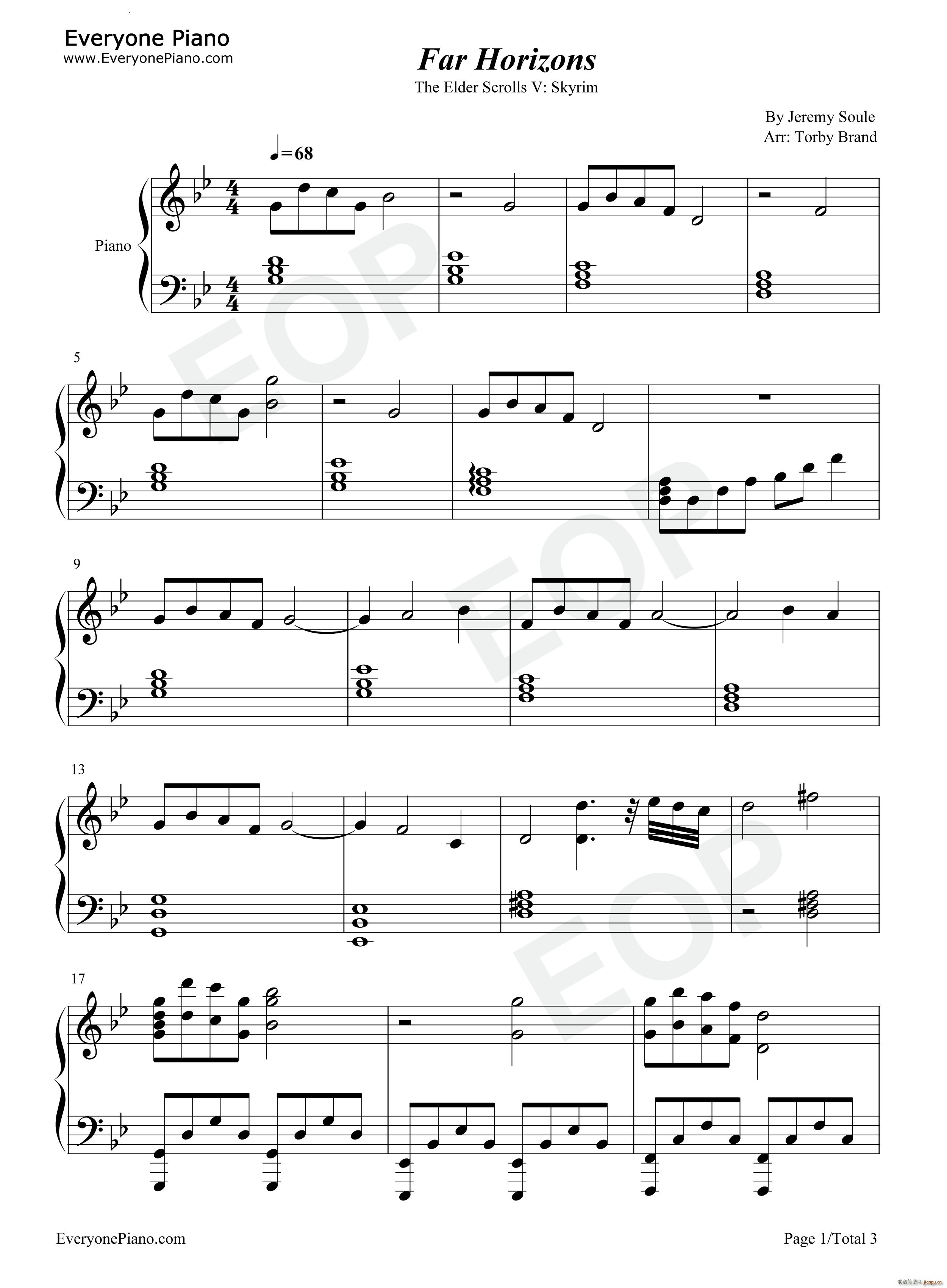 Far Horizons上古卷轴5天际BGM_Jeremy Soule1
