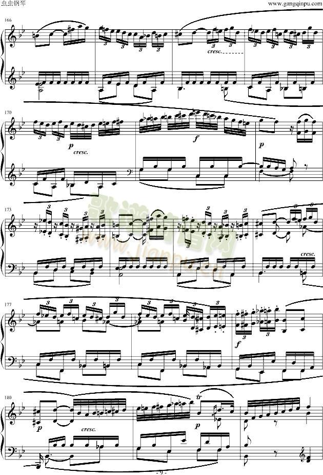 贝多芬降B大调奏鸣曲第四乐章9