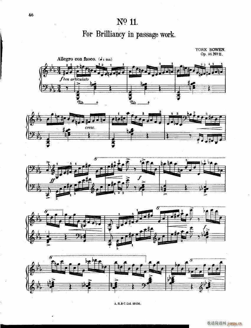 Bowen Twelve Studies Op 46 二5