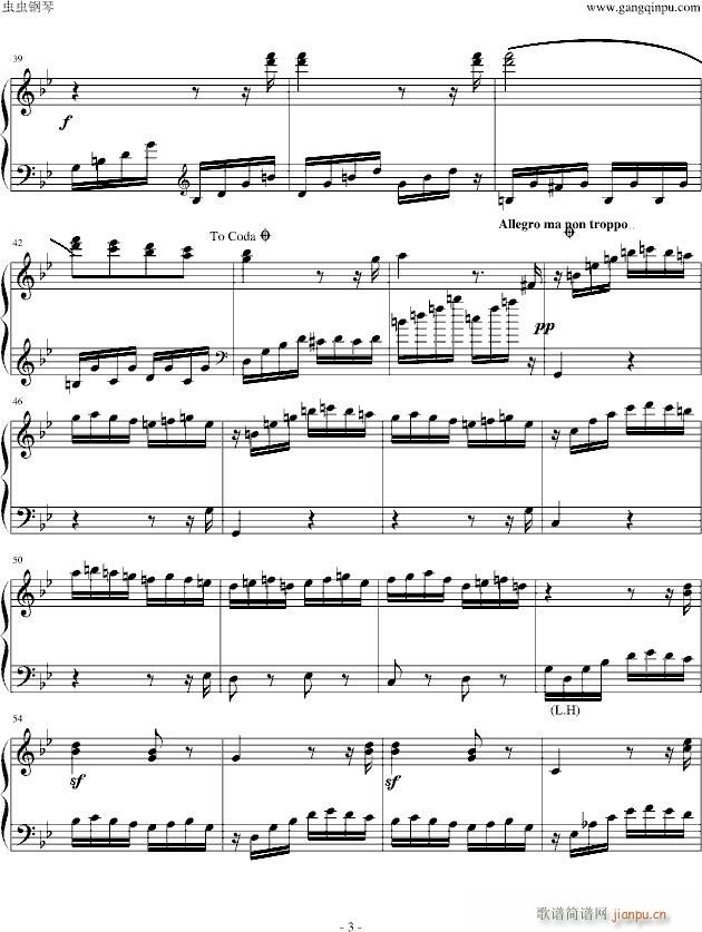 热情奏鸣曲第三乐章简化改编版_贝多芬 beethoven3