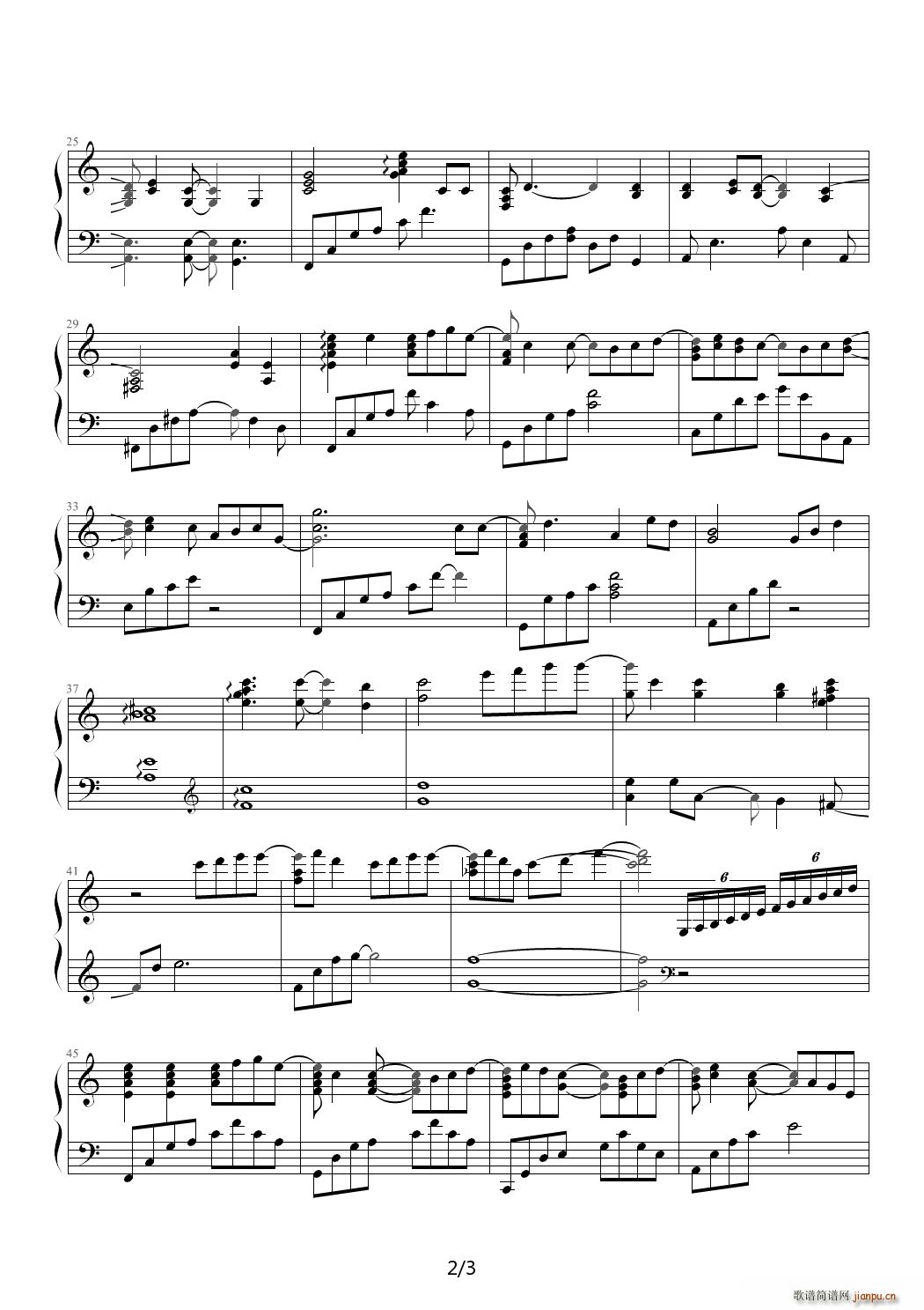 Flyable Heart Piano arrange ver C调2