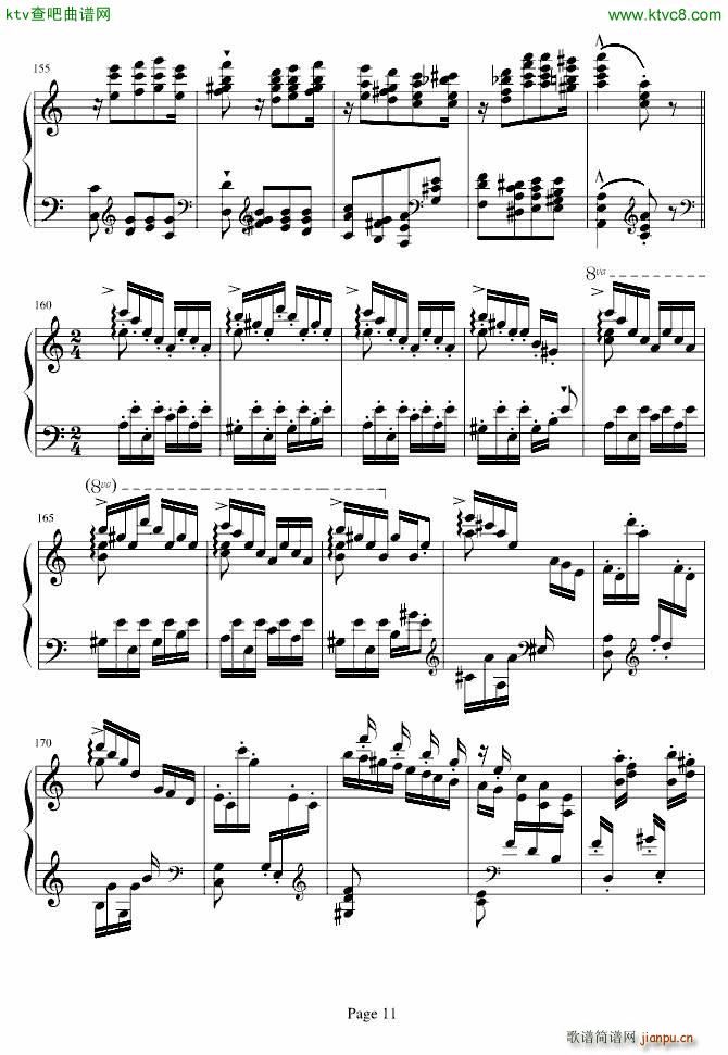 帕格尼尼大练习曲NO 6_李斯特11