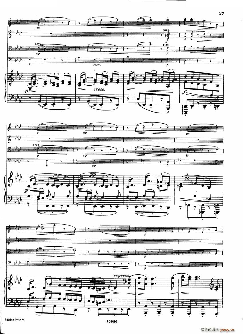Brahms op 34 Piano Quintet f-minor score（一）26