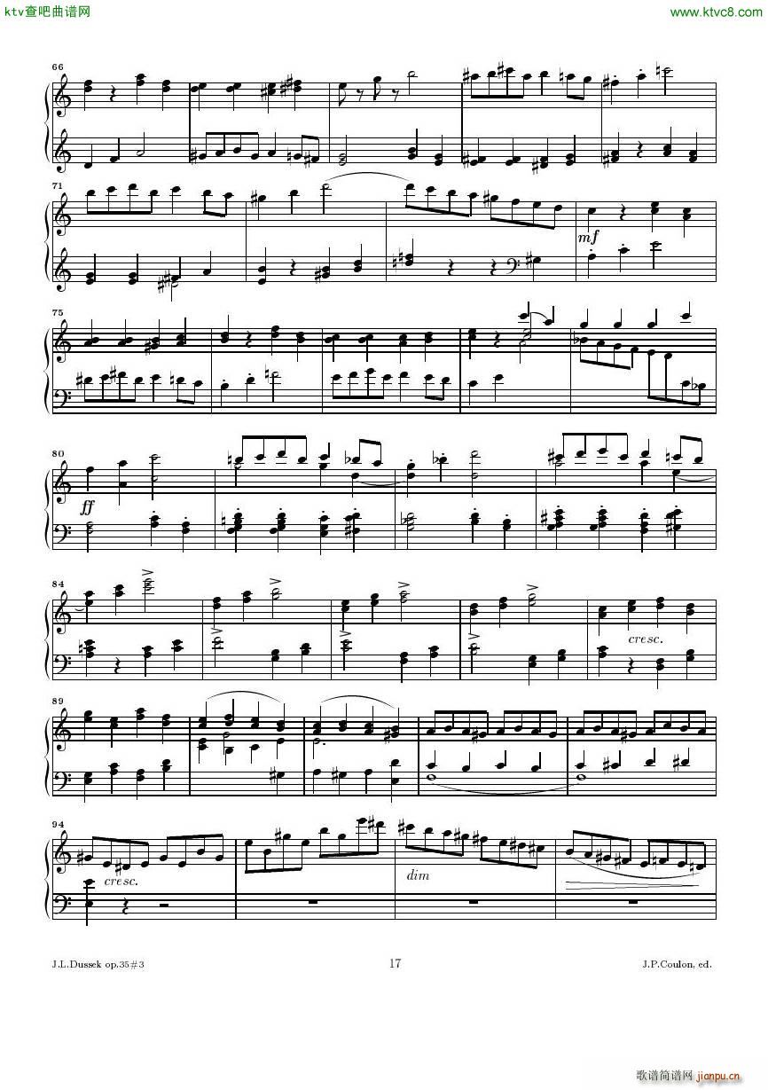 Dussek Sonate No13 op35 No317