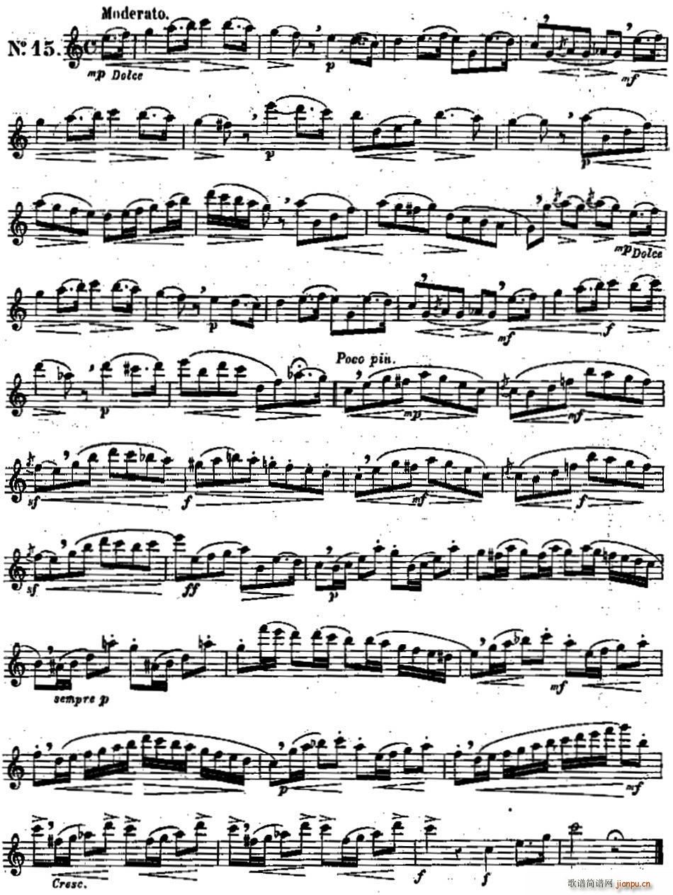 二十首练习曲作品131号(NO 15)1