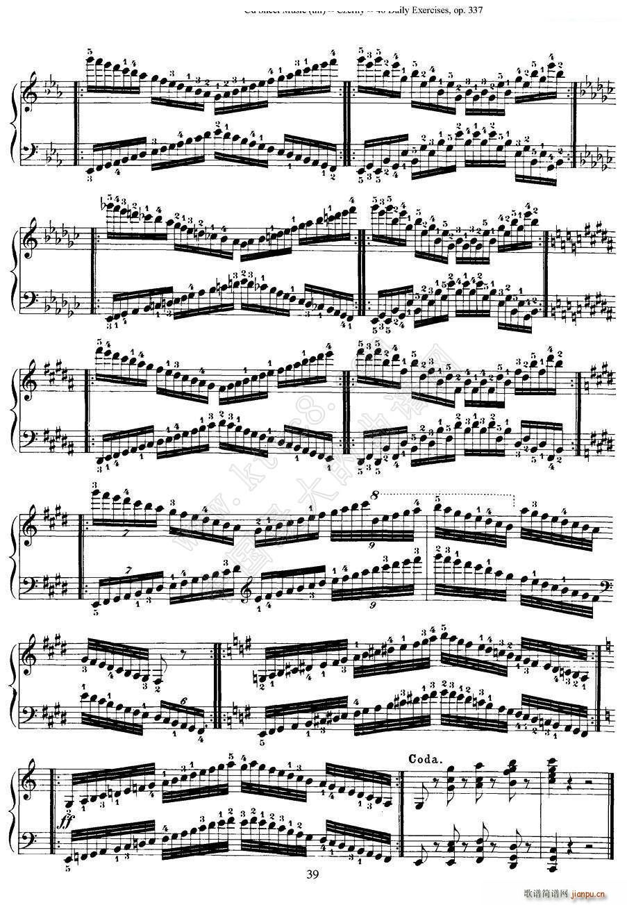 Czerny - 40 Daily Exerci Op 337（31―35）（40首日常训练曲）4