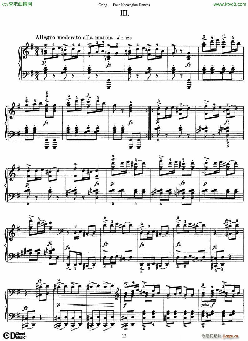 Grieg Four Norwegian Dances12