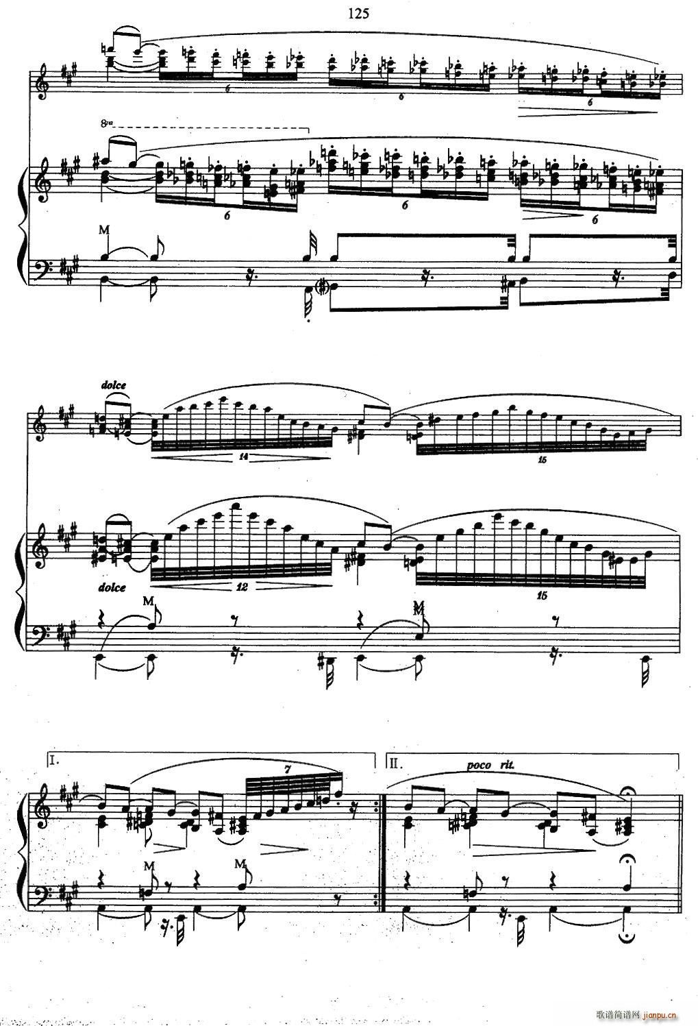 帕格尼尼主题音乐会练习曲（6―10）6