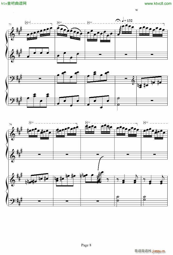 土耳其进行曲 四手联弹 李云迪_周杰伦8