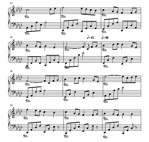 童年-钢琴谱(钢琴曲)-班得瑞-Bandari2