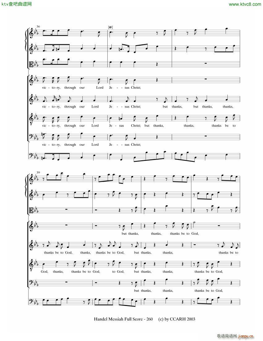 G F Handel Messiah Open Score 七19