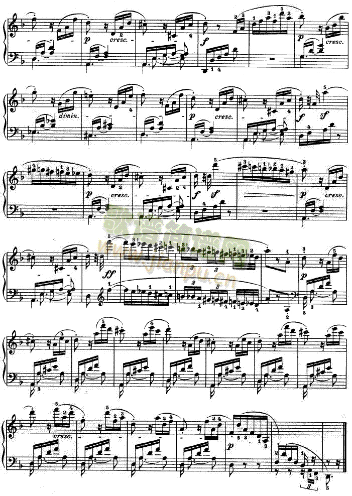 暴风雨-d小调第十七钢琴奏鸣曲 - Op.31―221