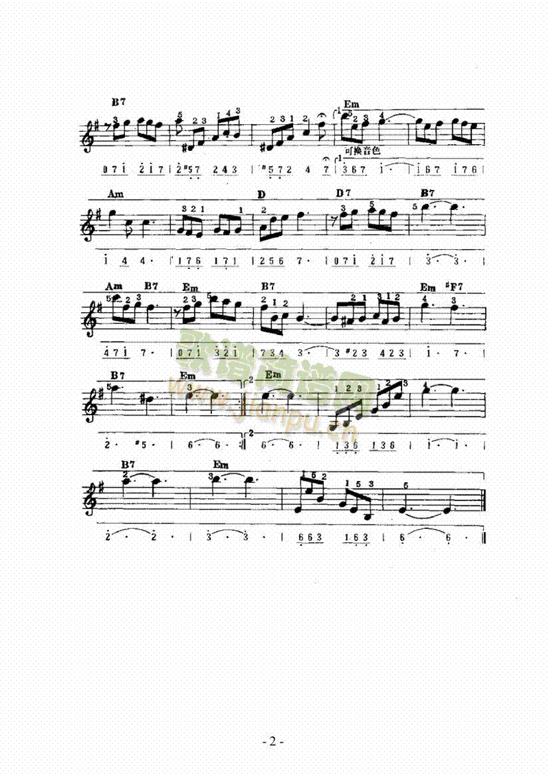 《夜茫茫》主题曲 键盘类 电子琴2