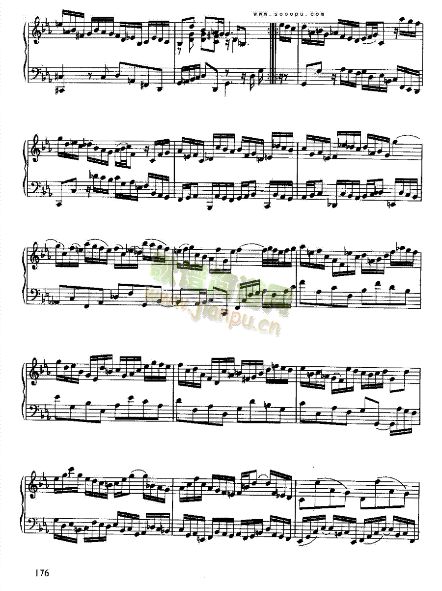六首古组曲(德国组曲) 键盘类 钢琴19