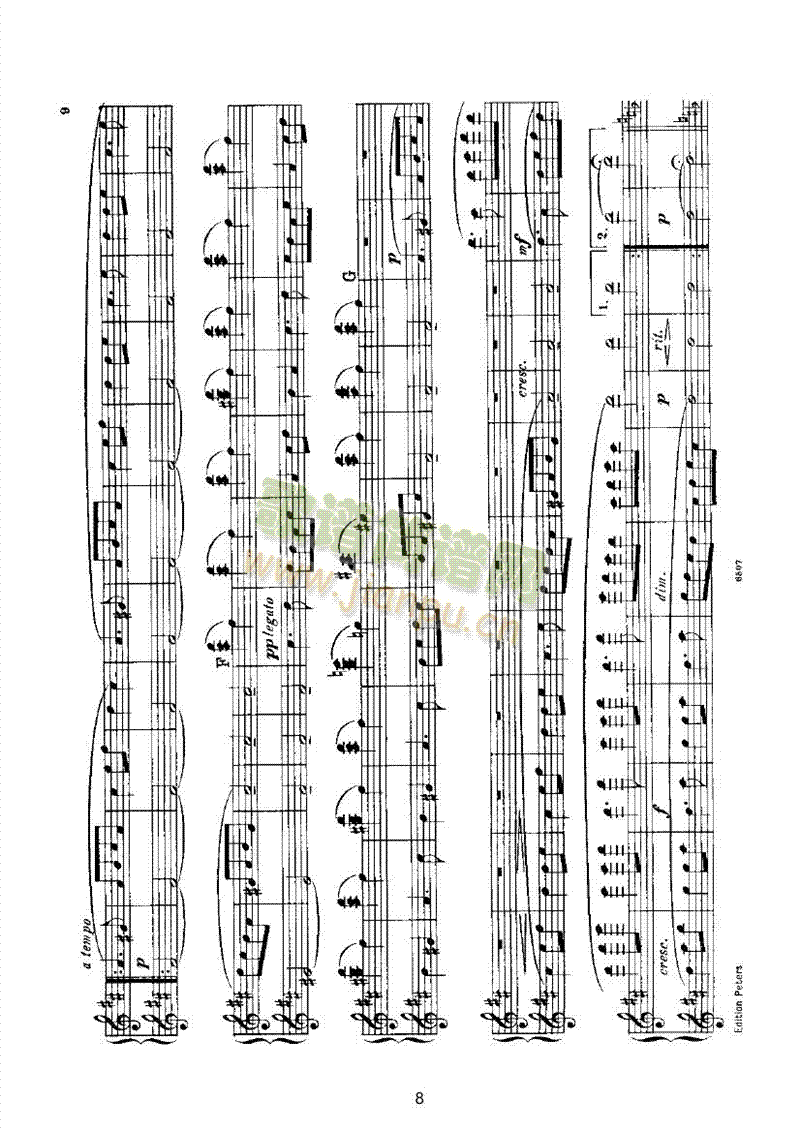 挪威舞曲（四手联弹op.35） 键盘类 钢琴8