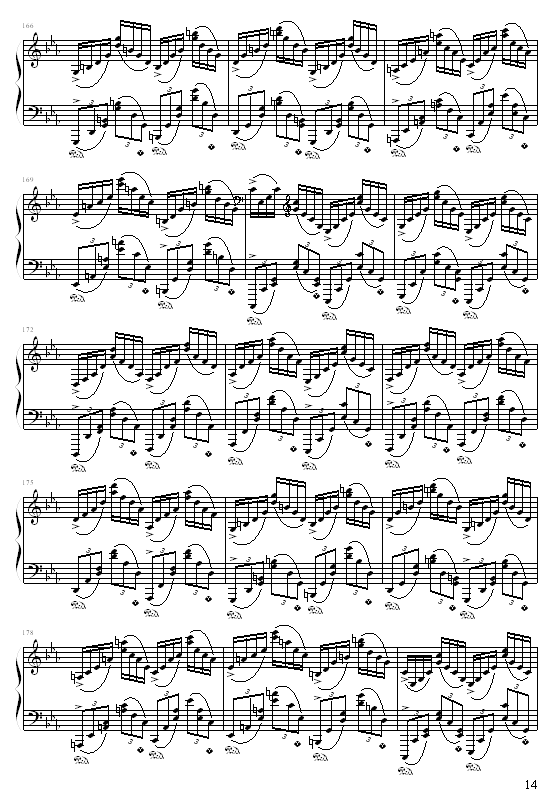 c小调练习曲14