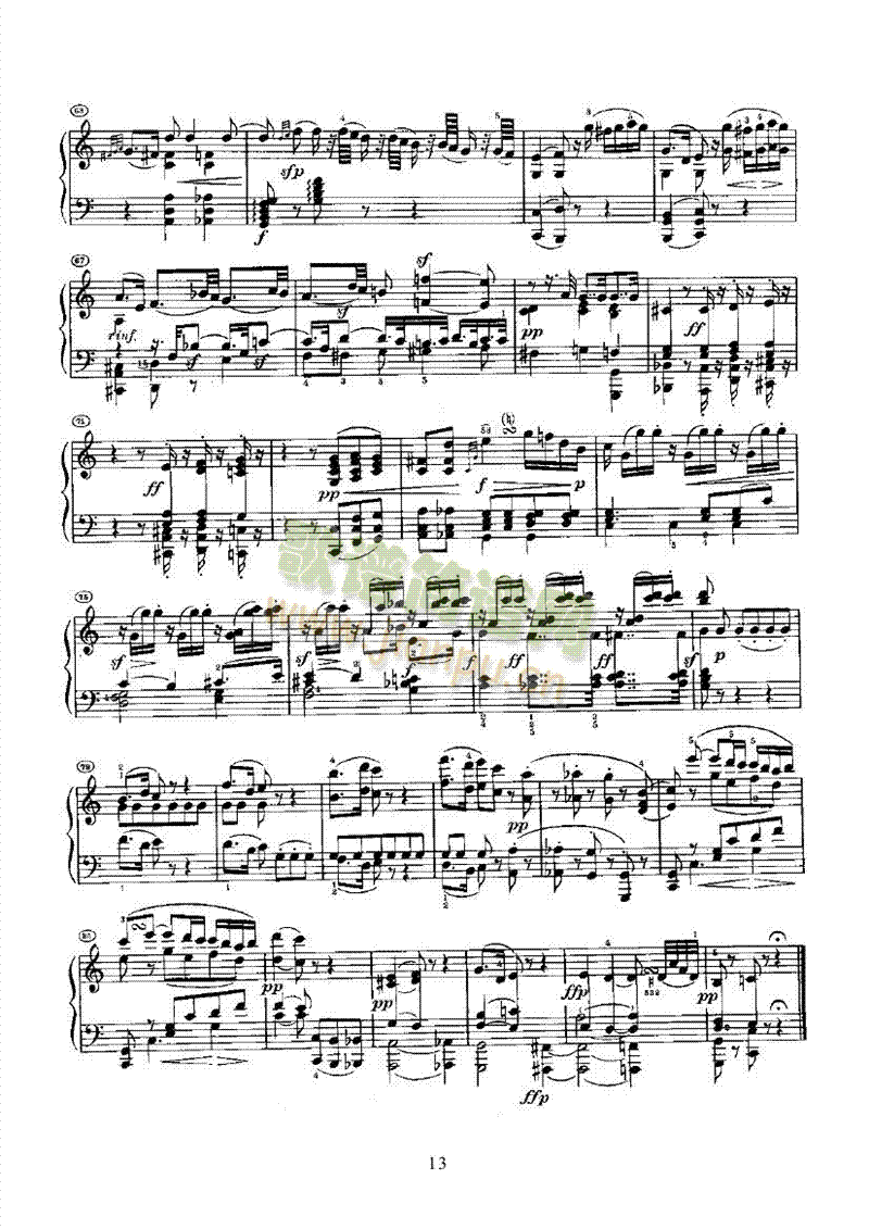 奏鸣曲(Opus7) 键盘类 钢琴13