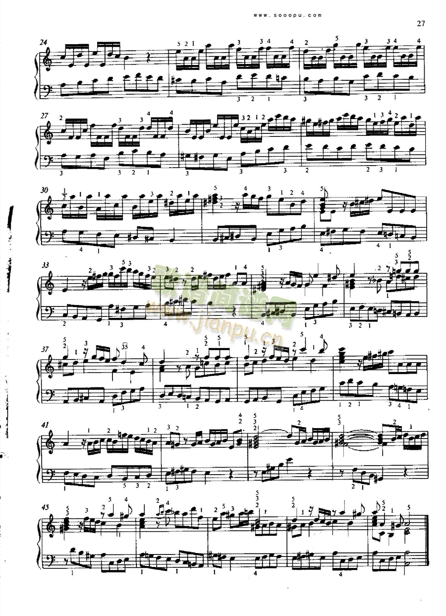 a小调练习曲 键盘类 钢琴2