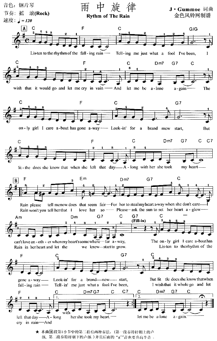 雨中旋律 Rythm Of The Rain1