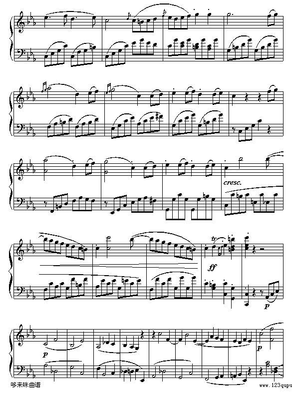 悲怆奏鸣曲第三乐章-贝多芬4