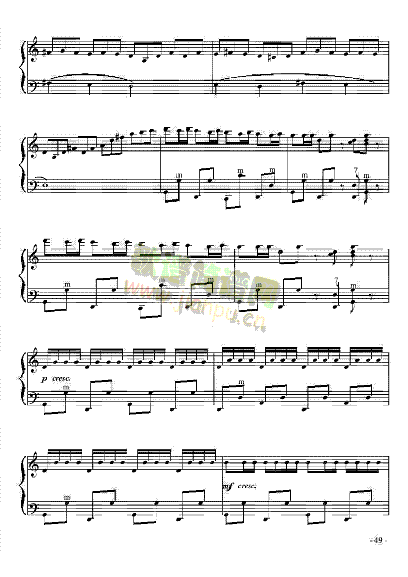 四级乐曲《帕米尔的春天》 键盘类 手风琴6