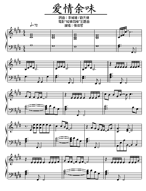 爱情余味-张信哲1
