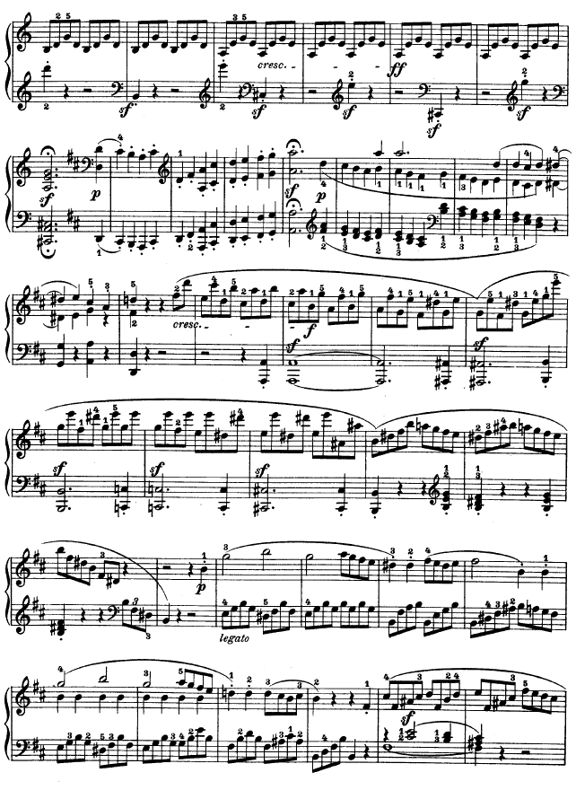 D大调第七钢琴奏鸣曲 - Op. 10 No--36