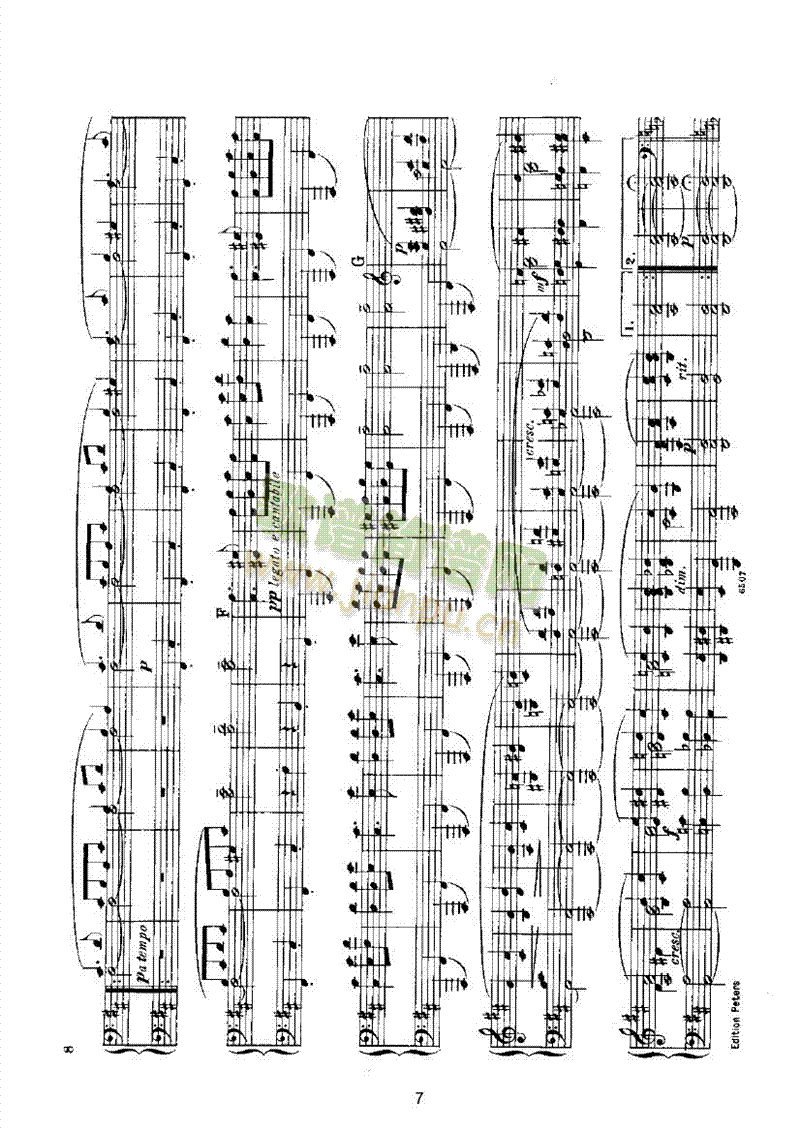 挪威舞曲（四手联弹op.35） 键盘类 钢琴7