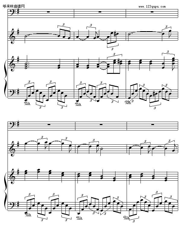 秋夜随想曲- (钢琴小提琴合奏)-Alexboy6