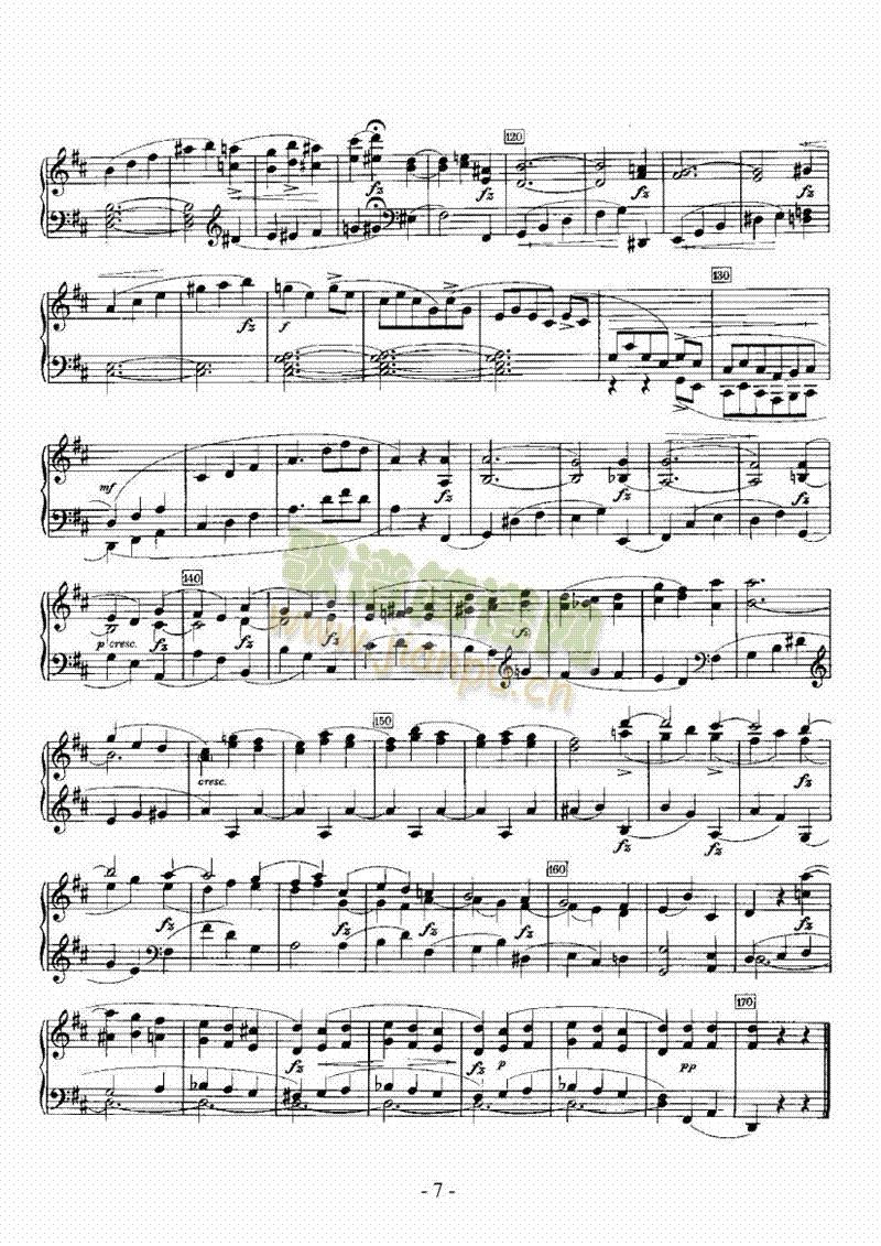 D大调奏鸣曲 键盘类 钢琴7