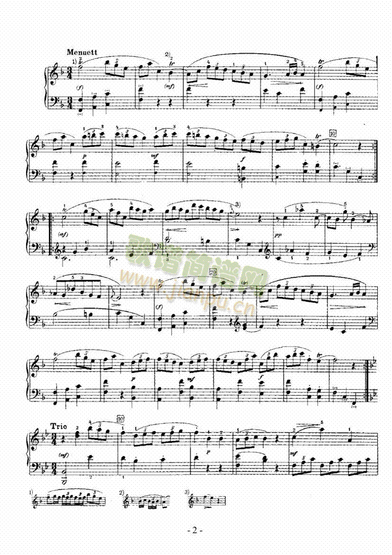 F大调奏鸣曲 键盘类 钢琴2