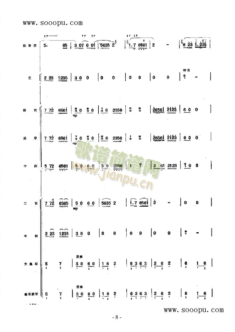 江南小调 民乐类 竹笛15