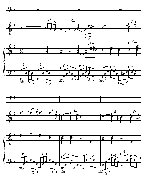 秋夜随想曲- (钢琴小提琴合奏)6