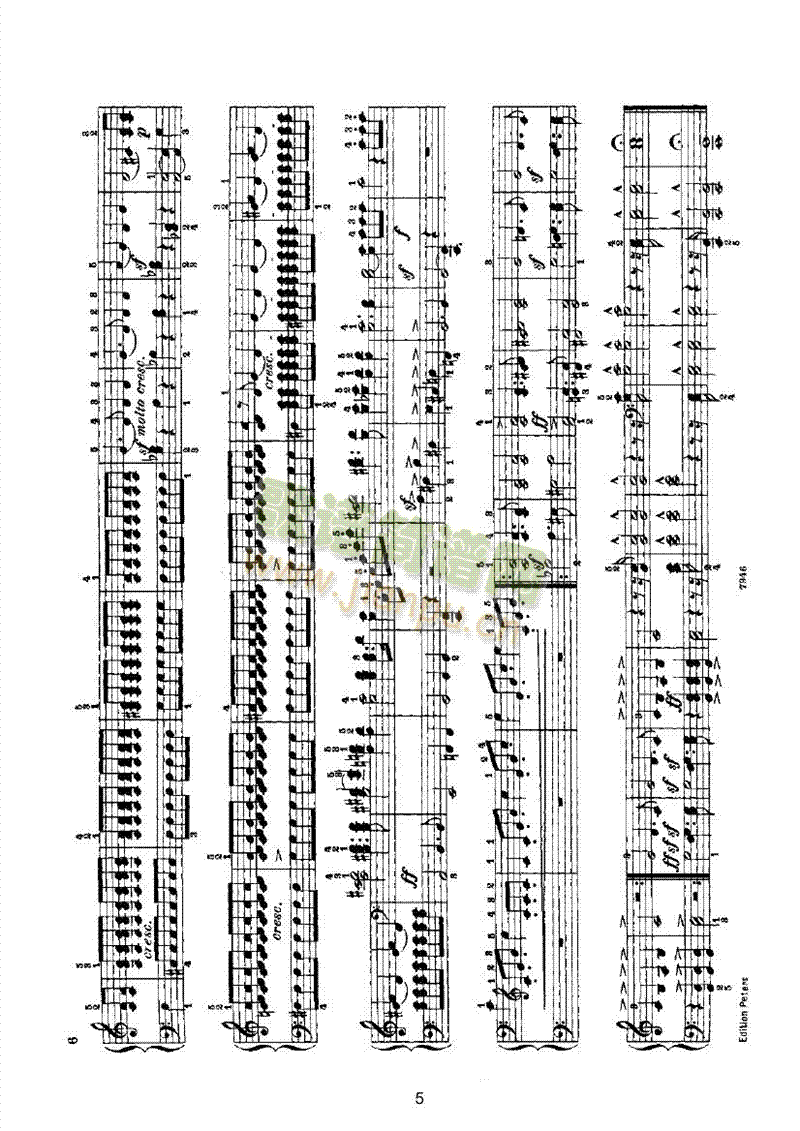 婚礼进行曲（四手联弹） 键盘类 钢琴5