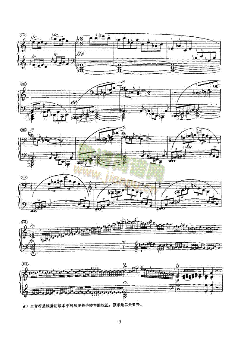 奏鸣曲(Opus2 Nr.3) 键盘类 钢琴9